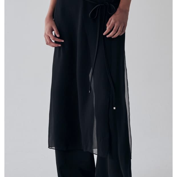 트리밍버드 See-Through Strap Wrap Pants