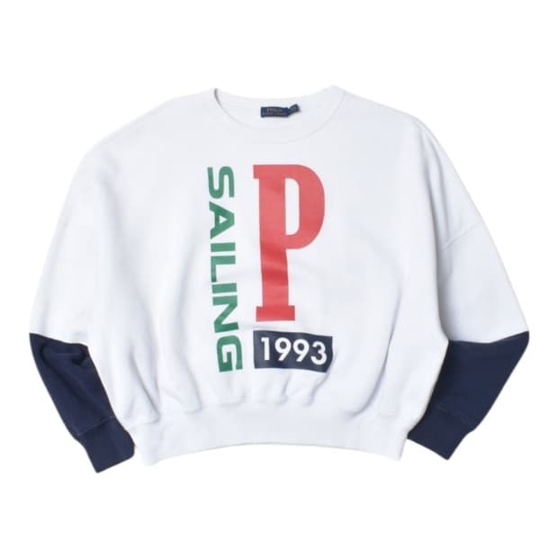 폴로 랄프로렌 크롭 맨투맨 S N1054