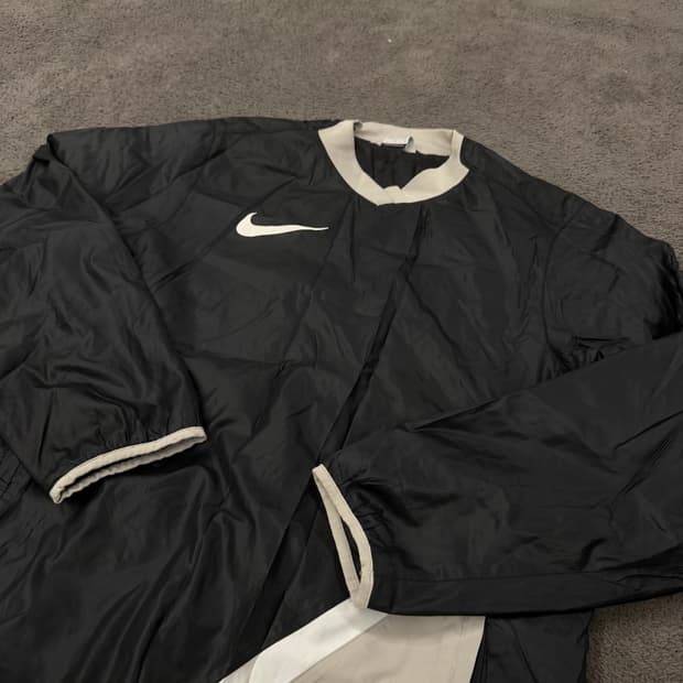 [ 정품/L ] 나이키 스우시 올드스쿨 바람막이 웜업
