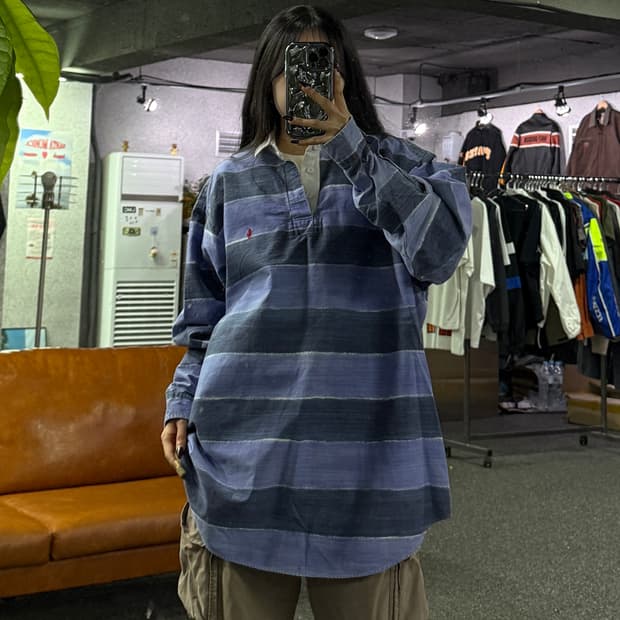 폴로랄프로렌 빈티지 스트라이프 럭비 셔츠 B4708