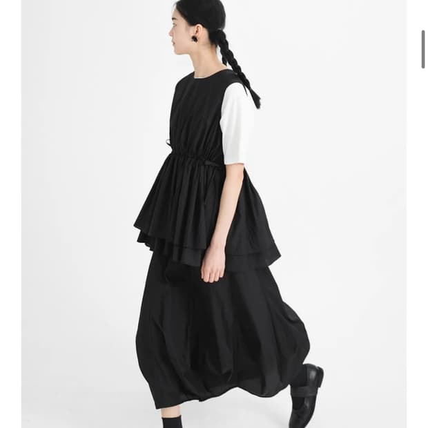 유노이아 리프 스커트 (블랙)