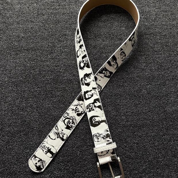 Vintage artist white belt 