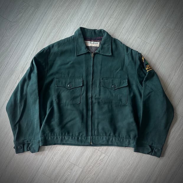 50s USA Vintage Whipcord Work Jacket