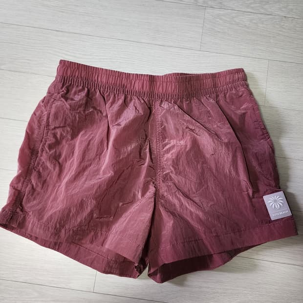 H&M 호주구매 핑크색 우븐 팬츠 반바지 M