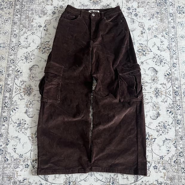 플랙 코듀로이 카고팬츠