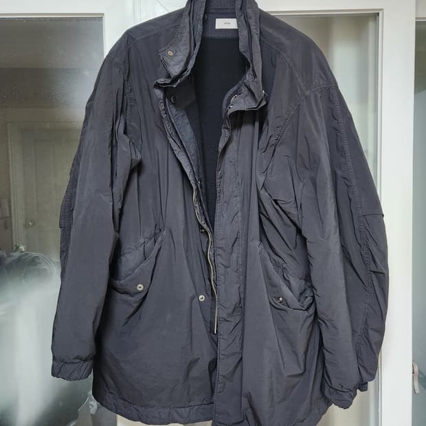 aton 25fw short mods coat 블랙 6사이즈