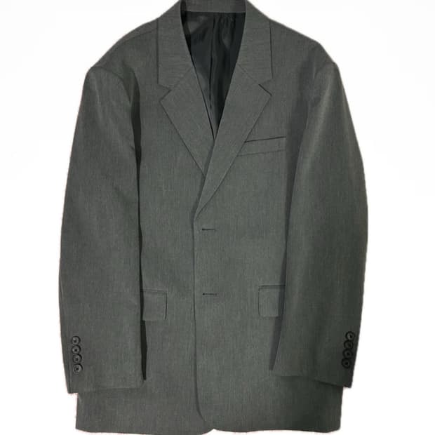 무신사 스탠다드 대디 숄더 오버사이즈 블레이저 미디엄 그레이