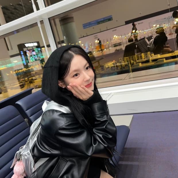 시티브리즈 미연착용 블랙 블루종 레더자켓