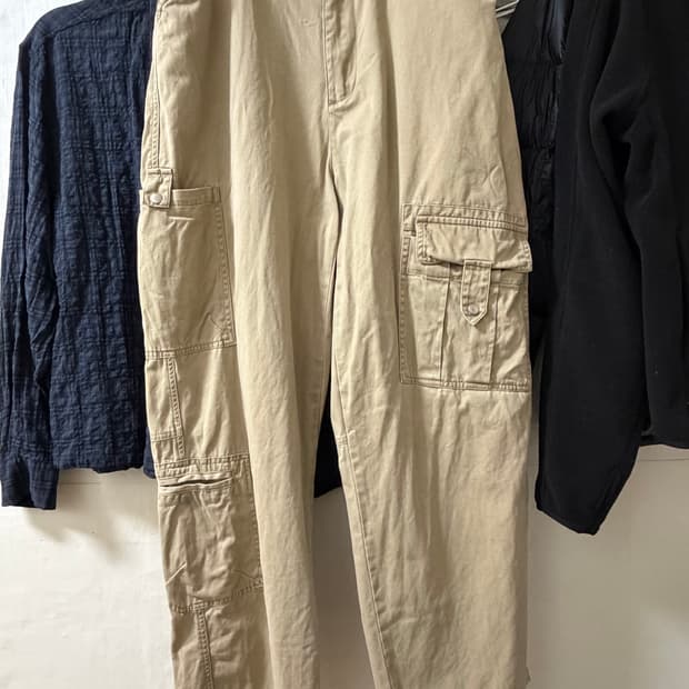 노운 multi pocket pants (beige) 0사이즈 팝니다 !