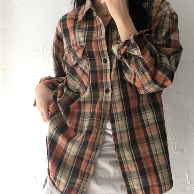 Levis 리바이스 투포켓 체크 셔츠