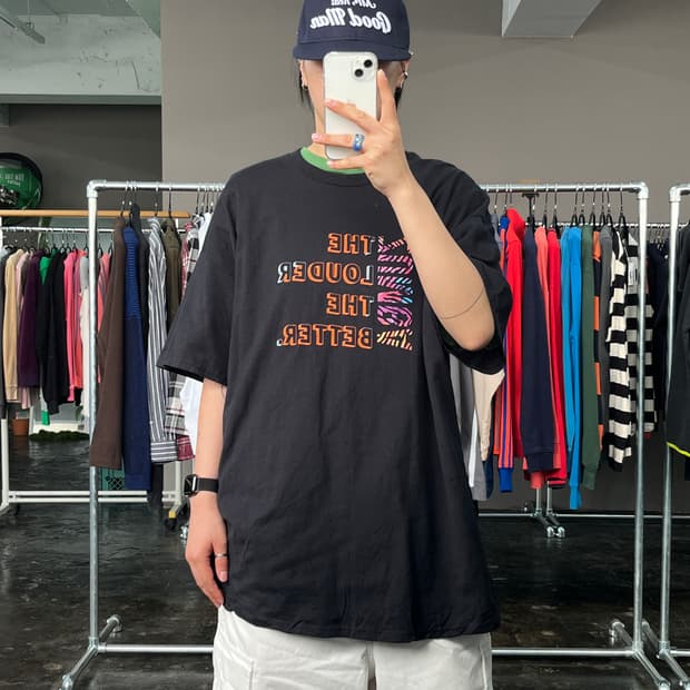 빈티지 프린팅 반팔 티셔츠