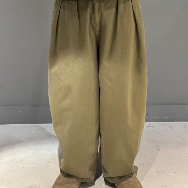 Harvesty 하베스티 올리브 카키 벌룬팬츠 