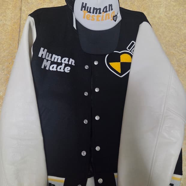 휴먼메이드 바시티 모자세트