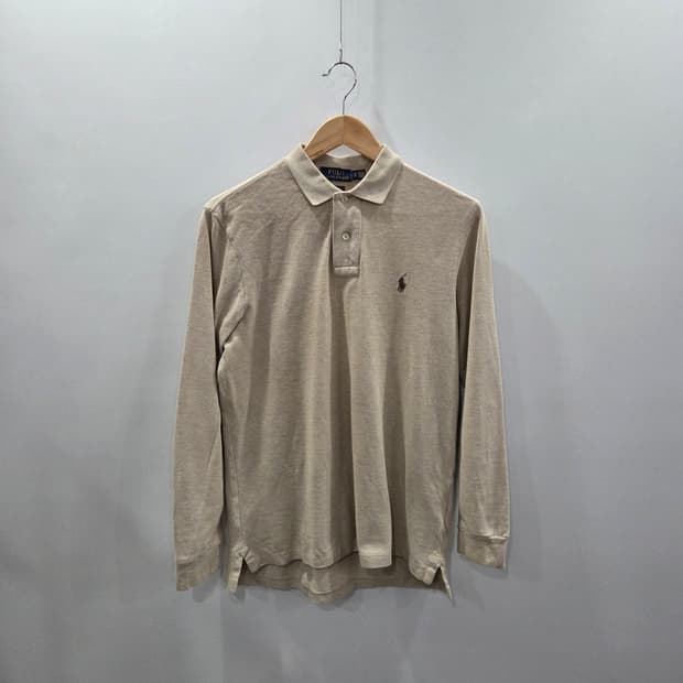 폴로랄프로렌 피케 카라 롱슬리브 오트밀 S