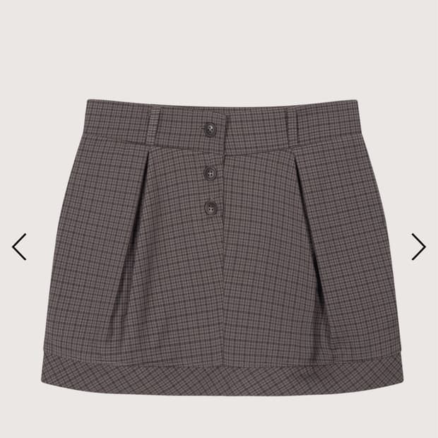 벨리아르 Pumpkin check skirt