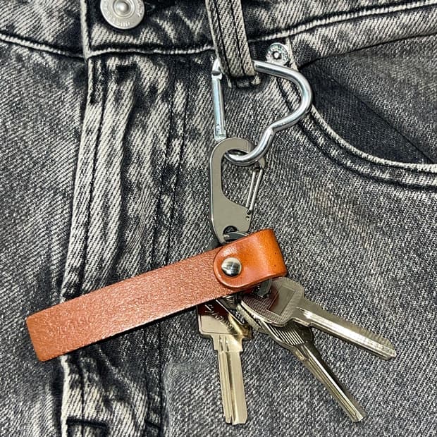 (수량1개) 포루투갈 가죽 베이직키링 데일리키링