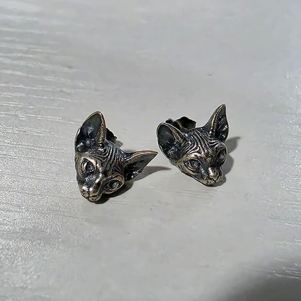 ᔕᑭᕼYᑎ᙭ 925 silver 귀걸이