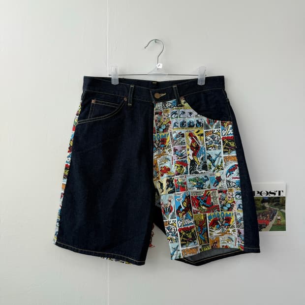 Lee x marvel denim short pants 