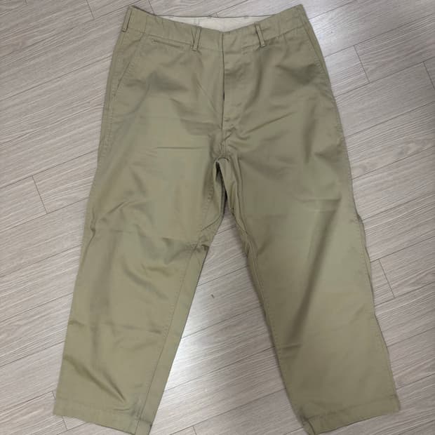 나나미카 와이드 치노 카키 32