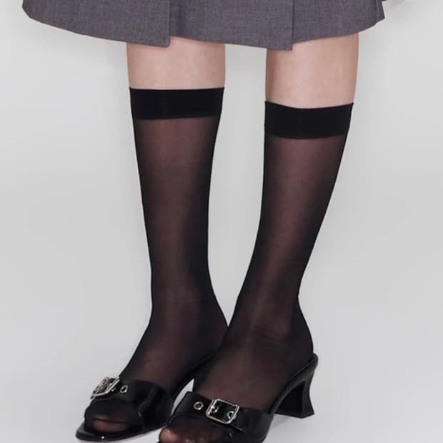 기호 khiho 버클 스트랩 뮬 힐 블랙 225