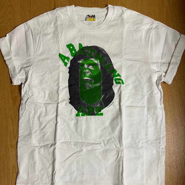 BAPE Ape Head Multi-Print Tee White