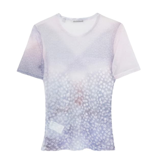 아워레가시 슈퍼 슬림 티셔츠 라이트 플라워 프린트