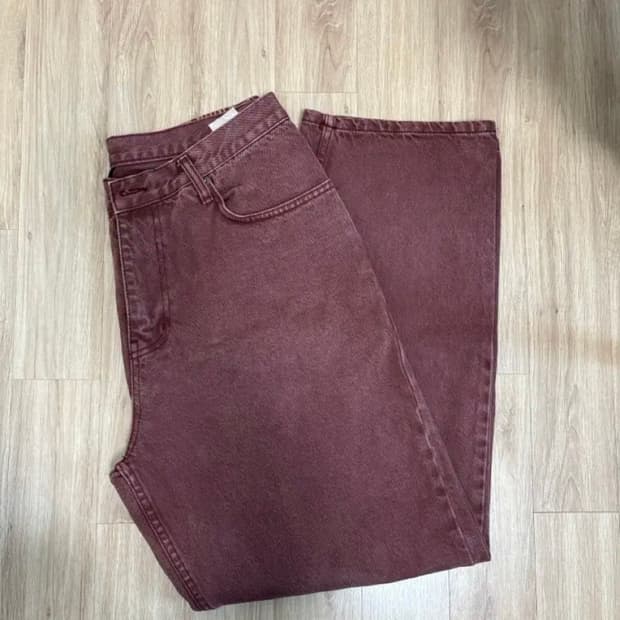 위캔더스 바지 PIERROT DENIM PANTS (BURGUNDY)