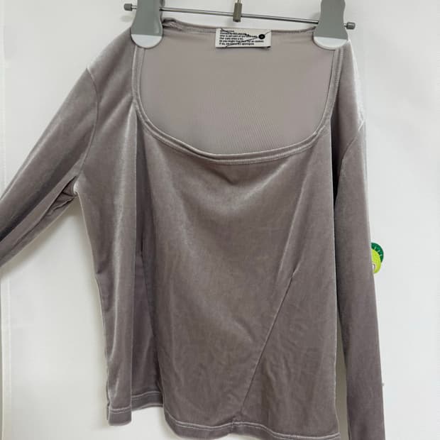 604서비스 롱슬리브 티 (실버)