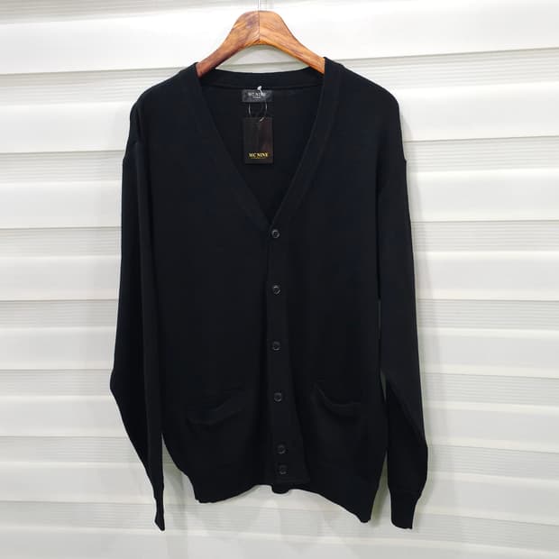 MC NINE HOMME 블랙 가디건- LL