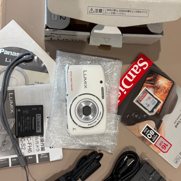 신품급 파나소닉 DMC-S2 흰색 빈티지디카/카메라