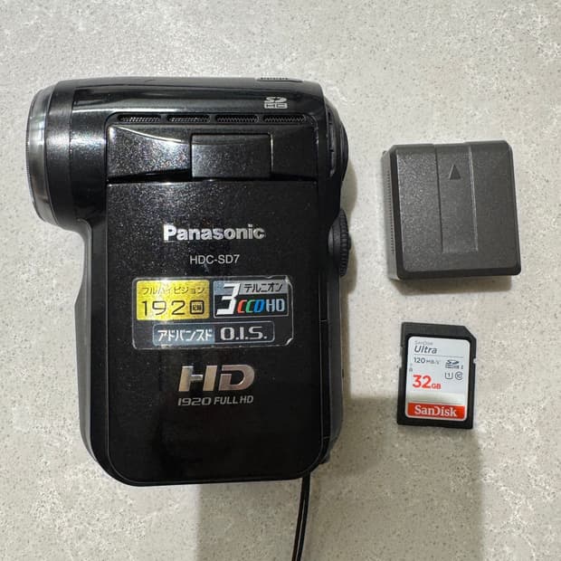 파나소닉 빈티지 캠코더 HDC-SD7 블랙
