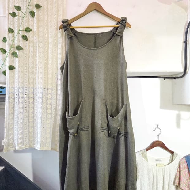 고양이 포켓 원피스