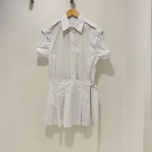 Helmut Lang 화이트 셔츠 원피스