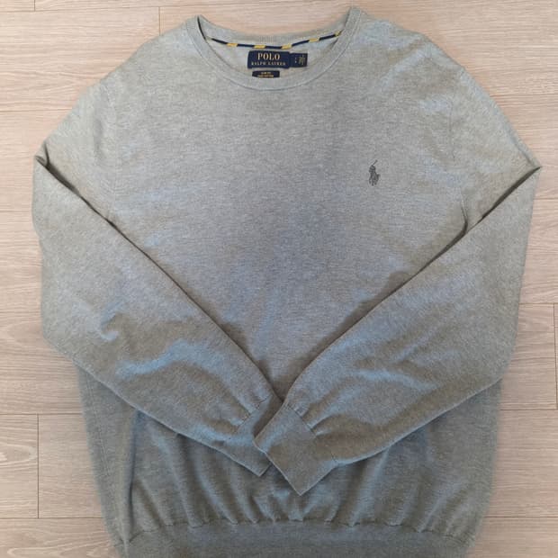 폴로 PIMA Cotten Slim Fit 니트 Light Grey L