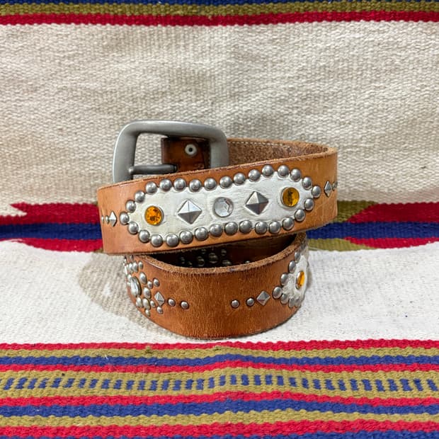 제패니즈 핸드메이드 웨스턴 스터드 개리슨 벨트