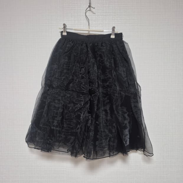  발레리나 블랙튤 페티코트 볼륨 히메갸루 오간지 6겹 스커트 