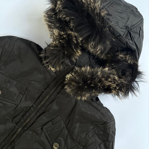 캘빈클라인 빈티지 야상 숏패딩