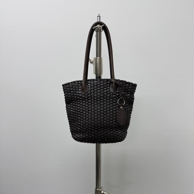 Margaret Howell leather weaving bag