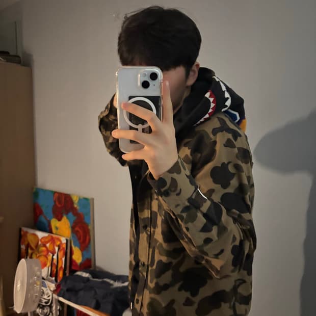 베이프 샤크셔츠