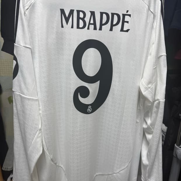 24-25 시즌 레알마드리드 음바페 긴팔유니폼 (XXL,110)