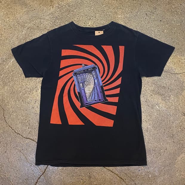 미국 빈티지 닥터후 굿즈 포인트 티셔츠 락티셔츠 반팔티