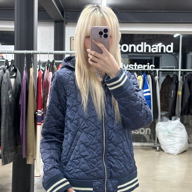 베이프 스타 00s 퀄팅 패딩 자켓
