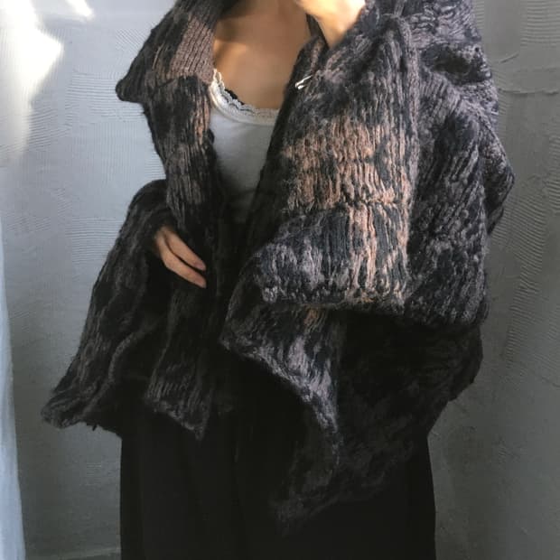 Y’s 요지야마모토 오픈 카라 가디건