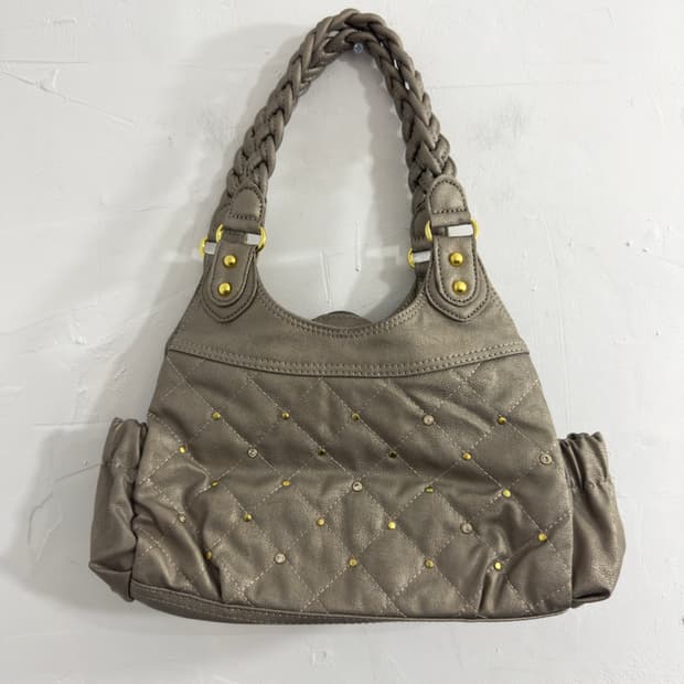 cubic leather bag