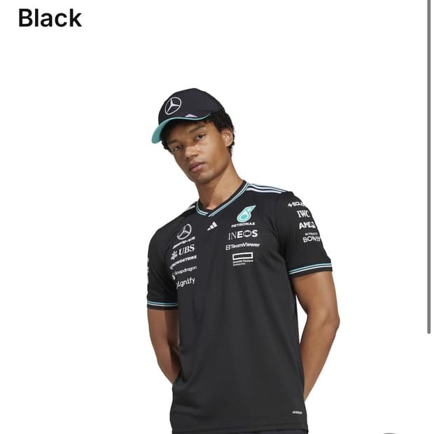 F1 메르세데스 AMG 드라이버 티셔츠 유니폼 