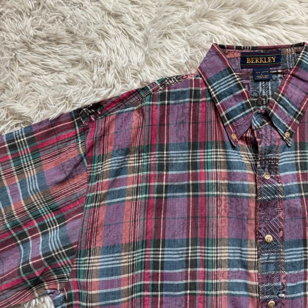 BERKLEY 일본빈티지 빅사이즈 빈티지셔츠 노드 셔츠 XXL 110