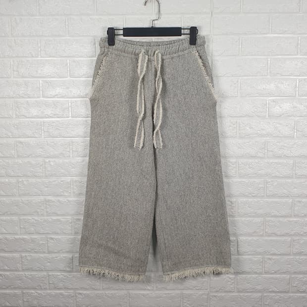 [26]시스템 울 와이드 프릴 밴딩팬츠