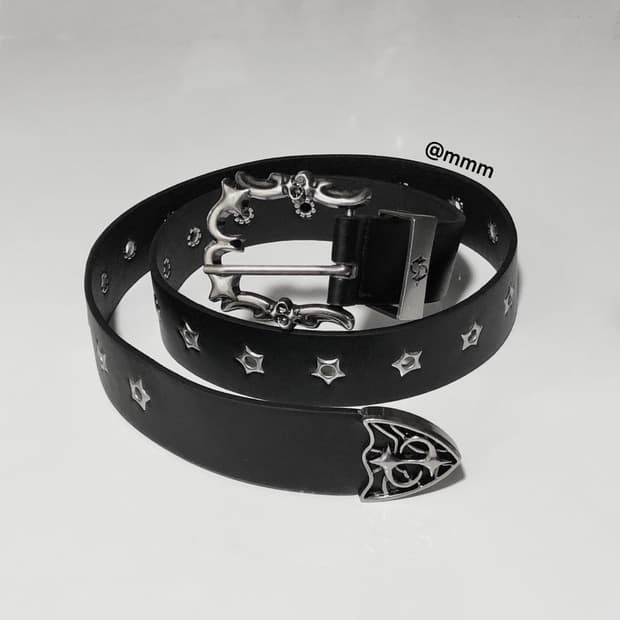 [Unisex] 데빌 웨스턴 별 아일렛 벨트