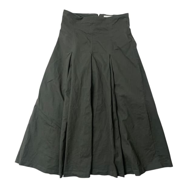 [중고] Atelier Nain 아틀리에 나인 카키 주름 치마 M