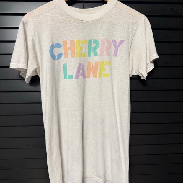 80s CHERRY LANE 빈티지 싱글스티치 반팔 티셔츠